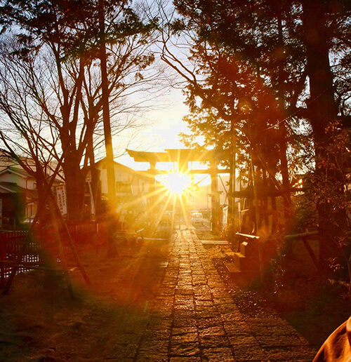 生島足島神社冬至